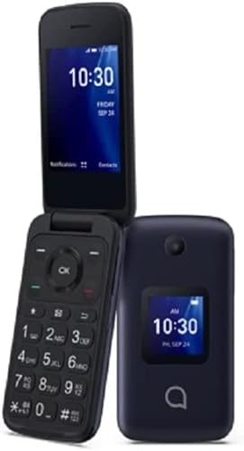 Alcatel Go Flip 4 4056W 4GB (T-Mobile only) Flip Phone - for Senior Easy Use (Renewed)