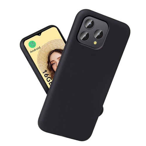 Annakin Case for CUBOT P80 Case - Frosted Black Thin Soft Silicone Phone Case Shockproof Full Body Protective Bumper Cover for CUBOT P80 Case (6.58") - Black