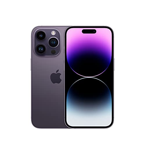 Apple iPhone 14 Pro, 256 Go, Deep Purple - Débloqué (Premium renouvelé)