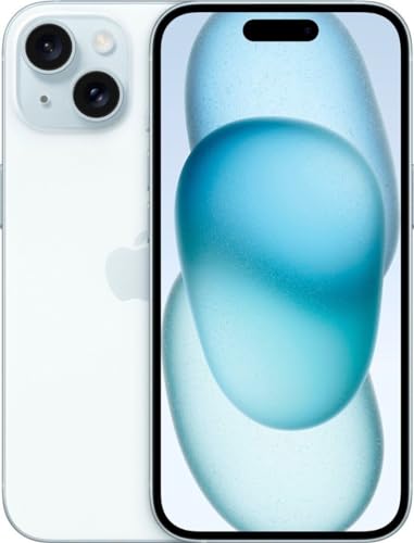 Apple iPhone 15, 128GB, Blue - Unlocked (Renewed)