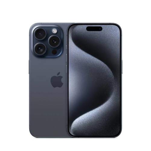 Apple iPhone 15 Pro, 128 Go, bleu titane – débloqué (renouvelé)
