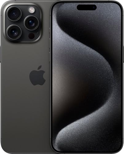Apple iPhone 15 Pro Max, 256 GB, titanio negro - AT&T (renovado)