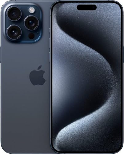 Apple iPhone 15 Pro Max, 256 GB, Blue Titanium – entsperrt (erneuert)