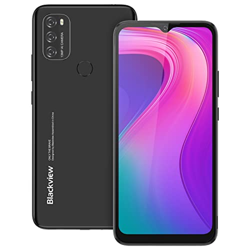 Blackview Android Phone, A70 Phone, 5380mAh Dual SIM Unlocked Cell Phones, 3GB+32GB ROM Unlocked Phone, Androd 11 OS Phone, 6.5" HD+ T_Mobile Cellphone, Face ID&Fingerprint Unlocked Smartphones