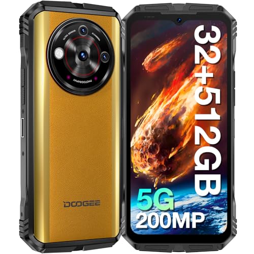 DOOGEE V30 PRO 5G Rugged Smartphone Unlocked, 32GB+512GB/2TB TF Dimensity 7050 Octa Core Waterproof Android 13 Mobile Phones, 10800mAh, 200MP Main Camera Dual Sim Cell Phone/WiFi6/OTG/NFC - Khaki