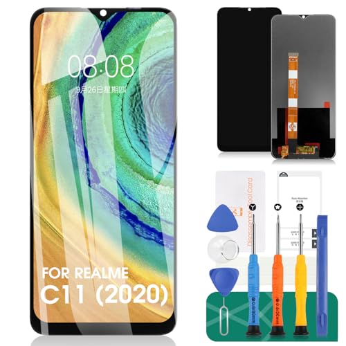for Oppo Realme C11 2020 Screen Replacement for Realme C12 LCD Digitizer for Oppo Realme C15 Touch Screen Display Assembly Replacement RMX2185 RMX2189 RMX2180 (Not for C11 2021)