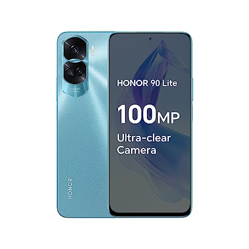 Honor 90 Lite Dual-SIM 256GB ROM + 8GB RAM (Only GSM | No CDMA) Factory Unlocked 5G Smartphone (Cyan Lake) - International Version
