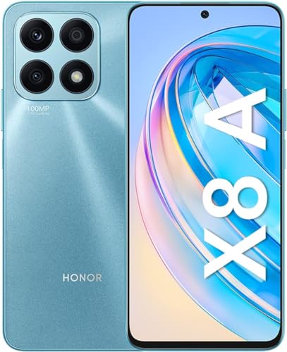 Honor X8a (CRT-LX3) 256GB+8GB RAM | 4500mAh Battery | 4G LTE | 6.7" 90Hz IPS LCD Display | Dual SIM | 100MP Camera | for GSM Carriers Only/NOT for CDMA Carriers | Global Model - (Cyan)