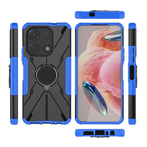 Kukoufey Case for Infinix Note 30i 4G Case Cover,360°Rotatable Kickstand Dual Layer Shockproof Case for Infinix Note 30i 4G Case Blue