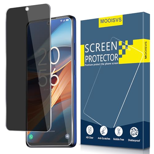 MOOISVS [2Pack For TCL 50 SE Privacy Tempered Glass Screen Protector, Ultra HD Tempered Glass Film, Anti-Spy, 9H Hardness, Anti-Scratch, Bubble Free
