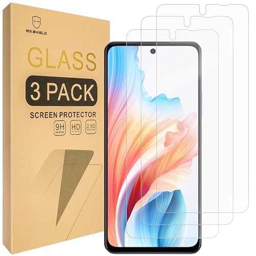 Mr.Shield Screen Protector compatible with Oppo A79 5G [Tempered Glass] [3-PACK] [Japan Glass with 9H Hardness]
