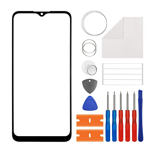 [New] Duotipa Original Front Glass Panel Replacement for TCL 30 XE 5G T767W 6.5-inch Front Glass Screen Replacement with Repair Tools Kit-No LCD Screen and Touch Digitizer