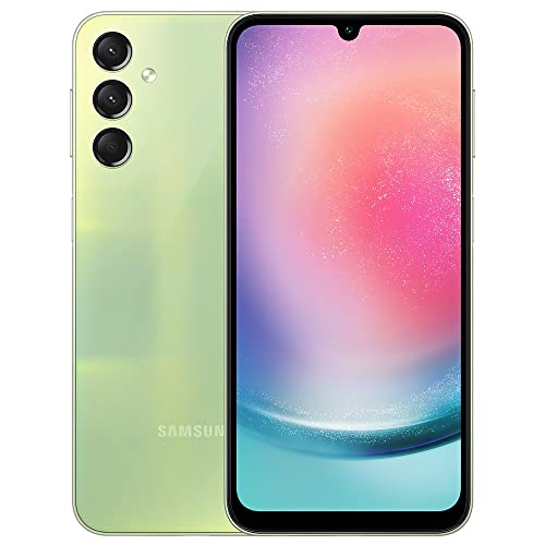 SAMSUNG Galaxy A24 4G LTE (128GB + 4GB) Unlocked Worldwide Latin Version (Only T-Mobile/Mint/Metro USA Market) 6.5" 50MP Triple Camera + (w/Fast 25w Wall Dual Charger) (Green)