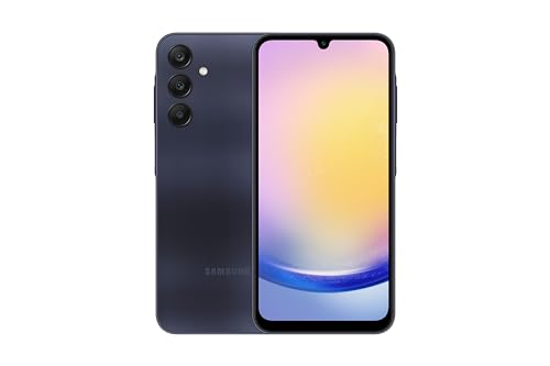 SAMSUNG Galaxy A25 5G A Serisi Cep Telefonu, 128 GB Kilitsiz Android Akıllı Telefon, AMOLED Ekran, Gelişmiş Üçlü Kamera Sistemi, Genişletilebilir Depolama, Stereo Hoparlörler, ABD Versiyonu, 2024, Siyah