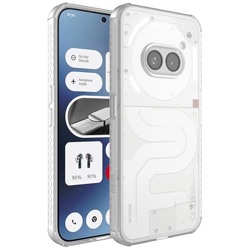 TUDIA SKN Designed for Nothing Phone (2a) Case, [Reinforced Corners] Shockproof Slim Lightweight Grip Transparent Crystal Clear TPU Bumper Anti-Yellowing Drop Protection - Clear