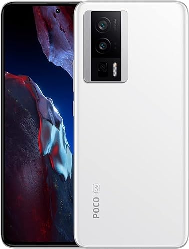 Xiaomi Poco F5 PRO 5G + 4G LTE 512GB + 12GB Global Version Unlocked 6.67" 120Hz 64Mp Ultra Triple Camera (Tmobile Mint Tello Metro USA Market) + (w/Fast Car 51W Charger Bundle) (White (Global))