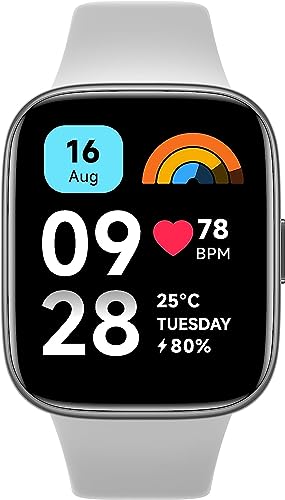Xiaomi Redmi Watch 3 Active Smart Watch Fitness Tracker with 100 Sport Modes, Blood Oxygen Heart Rate Sleep Monitor, Bluetooth Phone Call Watch for iPhone Android, Grey